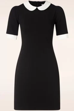Flash Sale Vintage Chic for Topvintage Ebony Jurk In Zwart En Wit