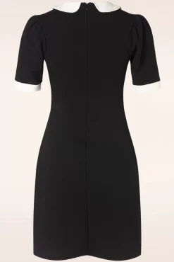 Flash Sale Vintage Chic for Topvintage Ebony Jurk In Zwart En Wit