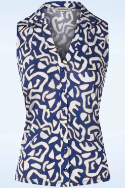 Cheap Surkana Eden Top In Blauw