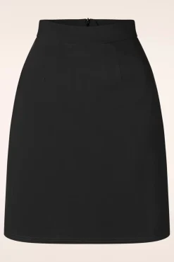 Cheap Vintage Chic for Topvintage Edith A-Lijn Rok In Zwart