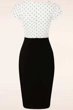 Sale Vintage Chic for Topvintage Elise Jurk In Zwart En Wit