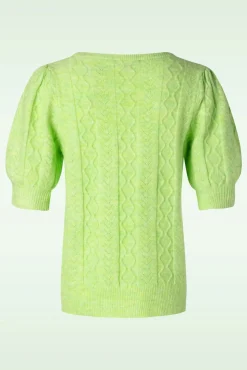 Flash Sale Smashed Lemon Emery Gebreide Top In Limoen