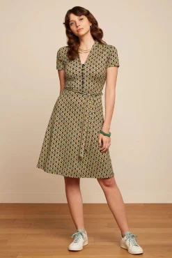 Store King Louie Emmy Indy Jurk In Delphinium Groen