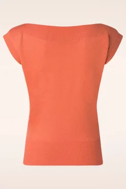 Fashion King Louie Erin Top Spiro In Vlam Oranje