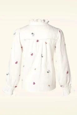 Sale Md'M Eva Blouse In Ecru
