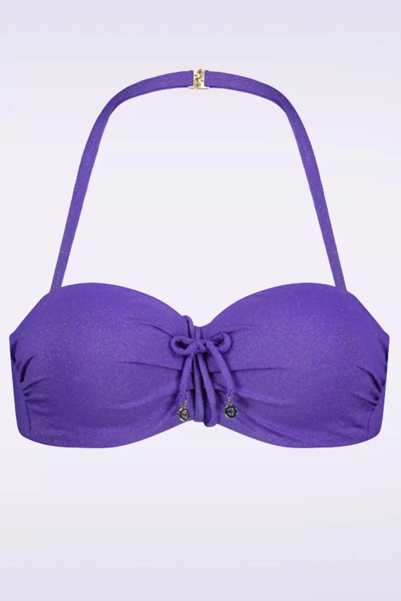 Hot Cyell Evening Glam Padded Bikini Top In Paars