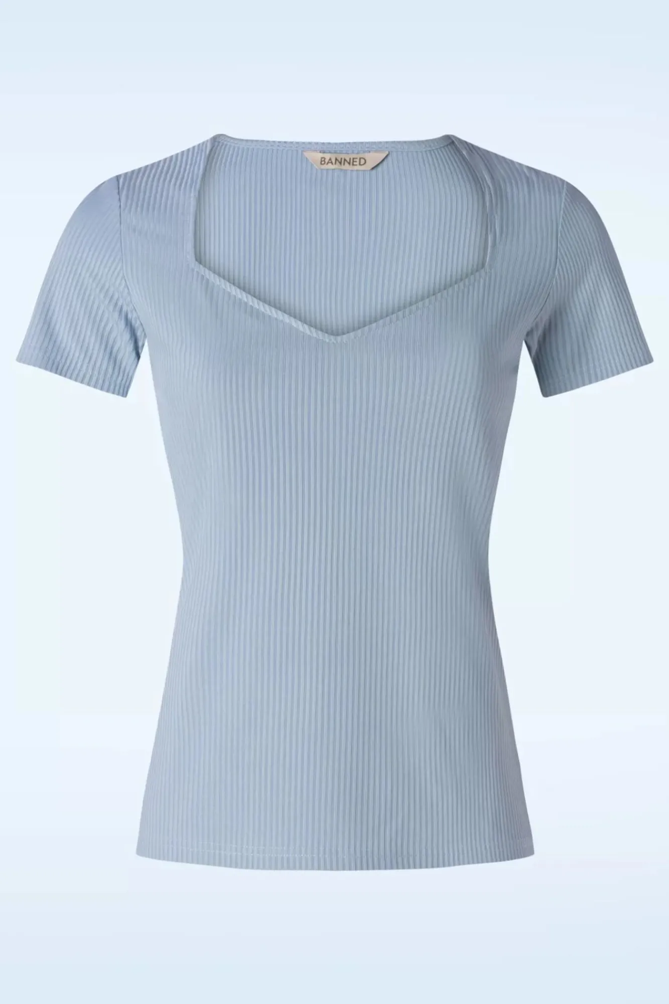 Cheap Banned Retro Fara Top In Blauw