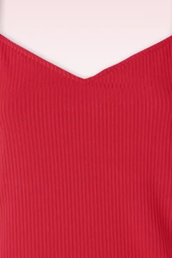 Outlet Banned Retro Fara Top In Rood