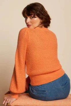 Best Sale King Louie Farfalle V Cardi In Mock Oranje