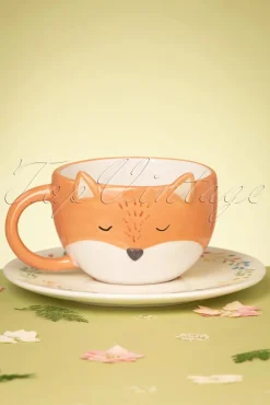 Cheap Sass & Belle Finley Fox Theekop En Schotelset