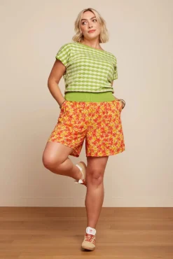Shop King Louie Fintan Doree Shorts In Fiesta Rood
