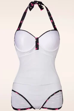 Cheap Belsira Flamingo Badpak In Zwart En Roze