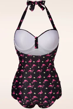 Cheap Belsira Flamingo Badpak In Zwart En Roze
