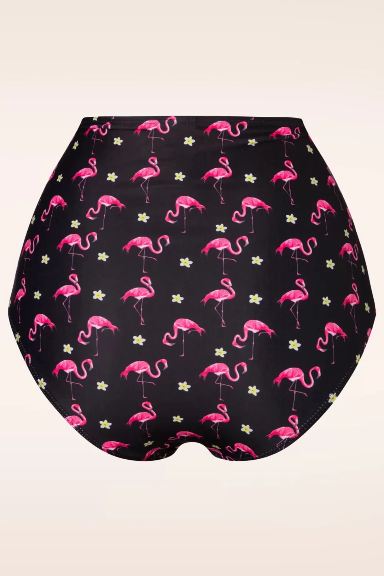 Best Sale Belsira Flamingo High Waist Bikinibroekje In Zwart En Roze