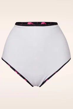 Best Sale Belsira Flamingo High Waist Bikinibroekje In Zwart En Roze