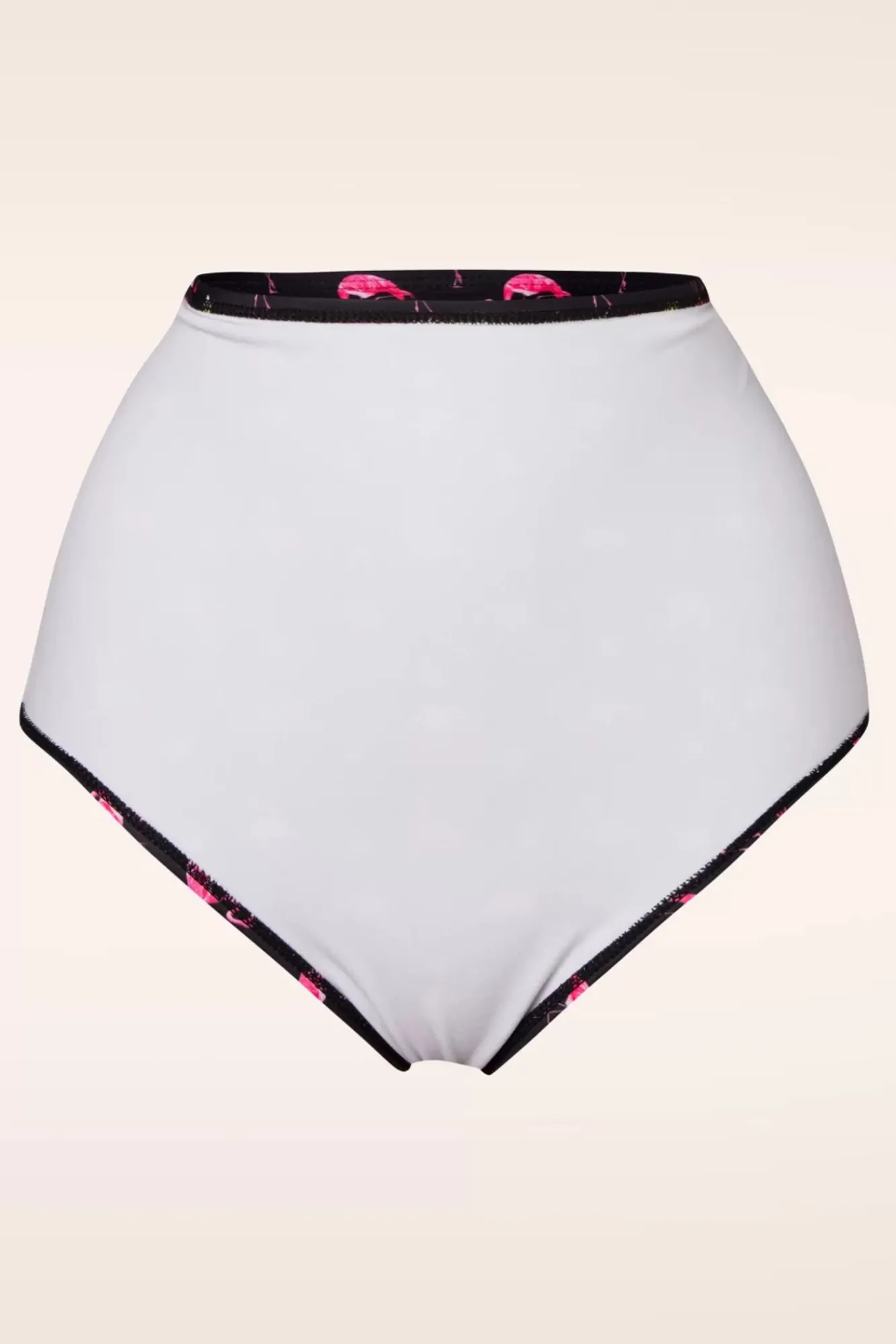 Best Sale Belsira Flamingo High Waist Bikinibroekje In Zwart En Roze