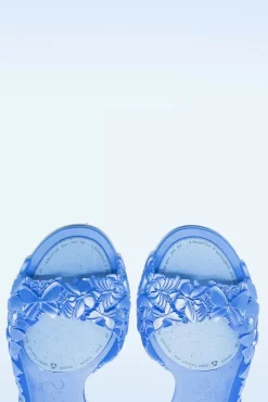 Best Sale Sunies Flexi Butterfly Flipflop Sandaaltjes In Glossy Blauw