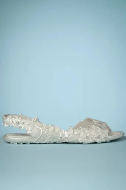 New Sunies Flexi Vlinder Flipflop Sandalen In Pearl