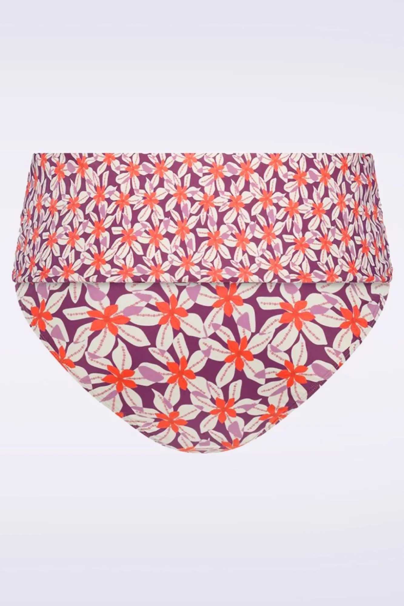 Flash Sale TC Beach Flipover Summer Flowers Bikinibroekje In Paars