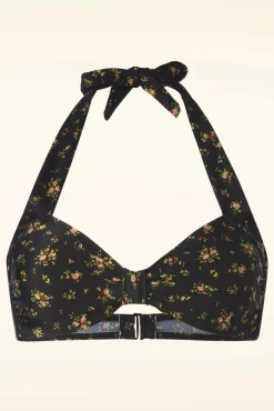 Cheap Esther Williams Floral Bikinitopje In Zwart
