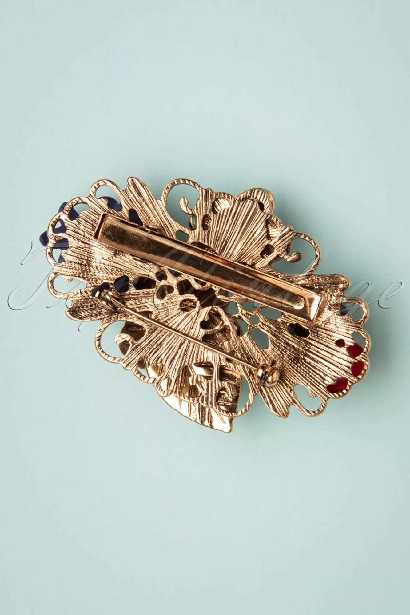 Outlet Lovely Freda Flower Cluster Haarclip En Broche In Goud En Multi