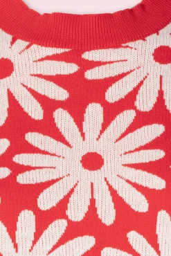 Outlet Compania Fantastica Freya Flower Jumper In Rood