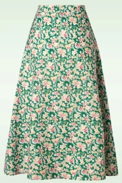 Flash Sale Banned Retro Garden Rok In Groen