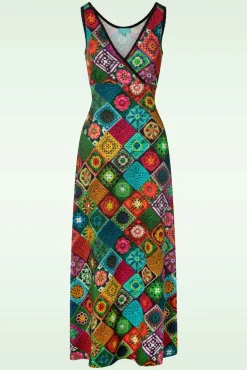 Shop LaLamour Gia Granny Maxi Jurk In Multi