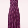 Cheap Vintage Chic for Topvintage Grecian Fan Maxi Jurk In Paars