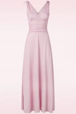 Store Vintage Chic for Topvintage Grecian Glitter Maxi Jurk In Rose Shadow
