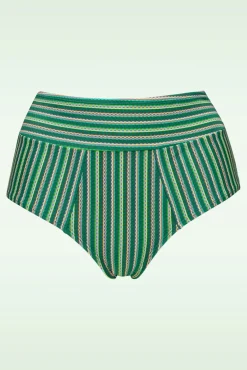 New Marlies Dekkers Holi Vintage High Waist Bikini Broekje In Botanisch Groen