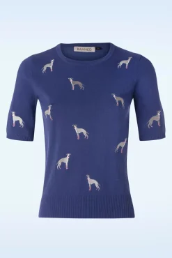 Shop Banned Retro It's A Whippets World Jumper In Blauw