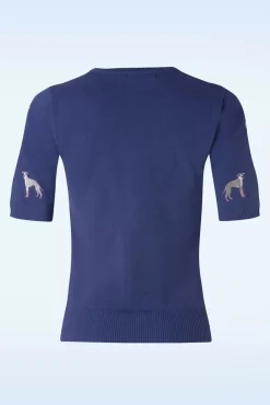 Shop Banned Retro It's A Whippets World Jumper In Blauw