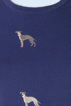 Shop Banned Retro It's A Whippets World Jumper In Blauw