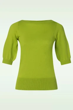Discount King Louie Ivy Cocoon Top In Limoen