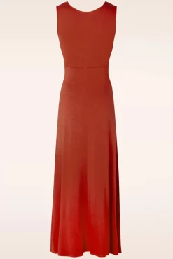 New Surkana Jasmine Maxi Jurk In Steenrood