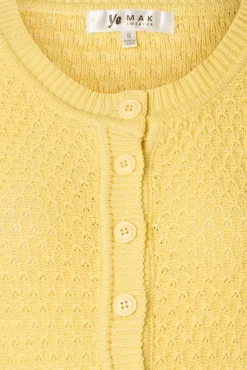 Shop Mak Sweater Jennie Vest In Babygeel