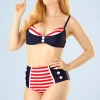 Discount Belsira Joelle Stripes Bikinibroekje In Marineblauw En Rood