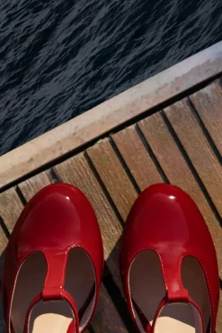 Online Lola Ramona u2665 Topvintage June Effortlessly Elegant Lakpumps In Vurig Rood