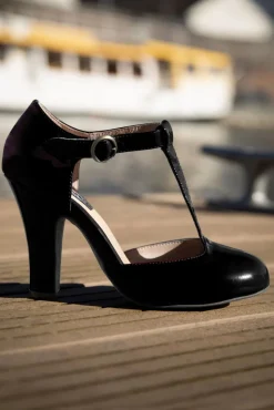 Best Sale Lola Ramona u2665 Topvintage June Effortlessly Elegant Lakpumps In Zwart