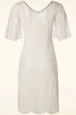 Sale GatsbyLady Kate Flapper-Jurk In Ivoor