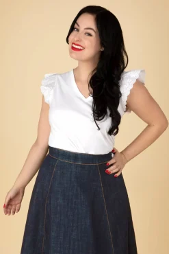 Outlet Smashed Lemon Katie Top In Wit