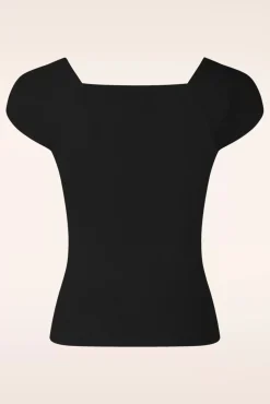 Fashion Zilch Kaylie Top In Zwart