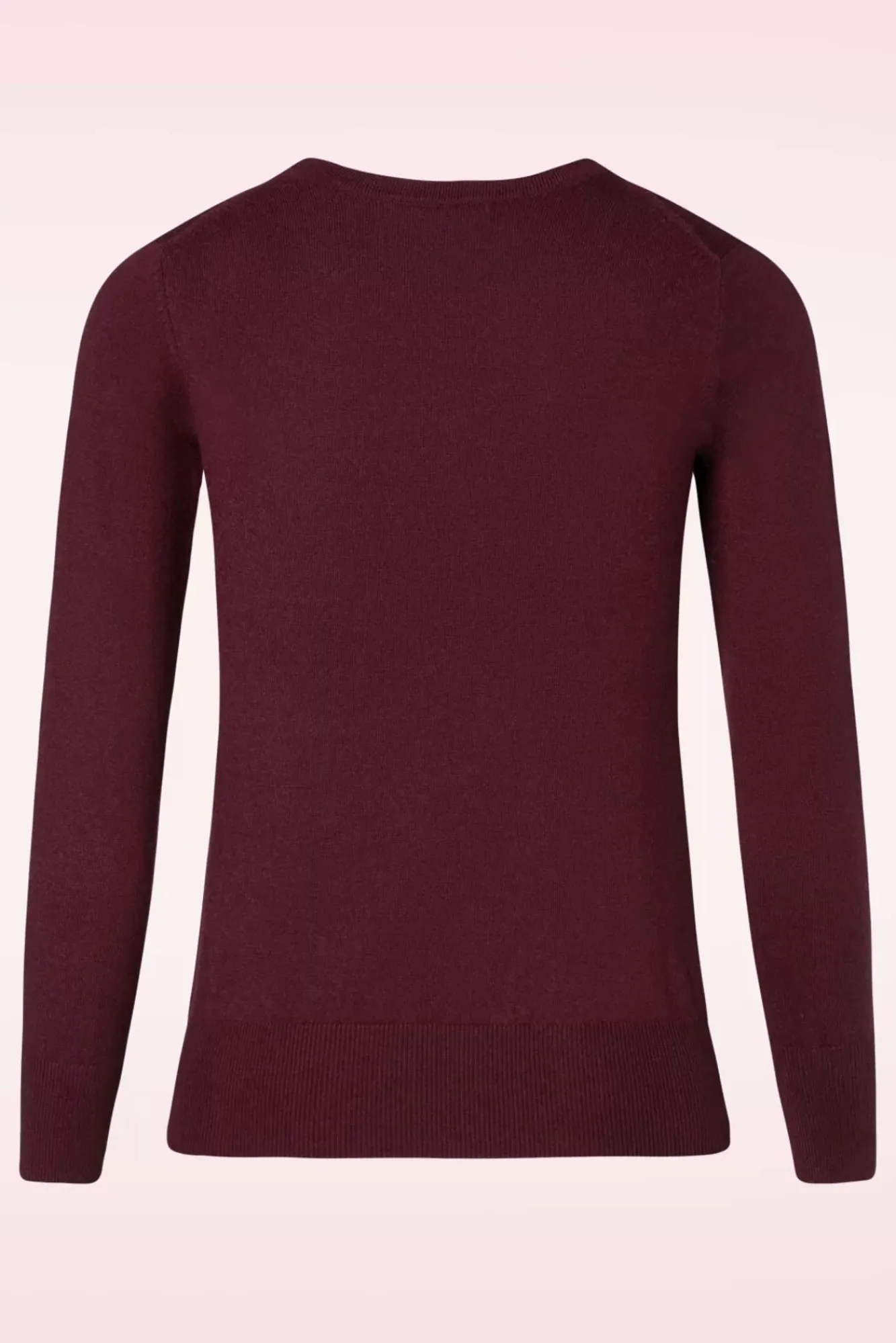 Hot Mak Sweater Kelly Trui In Bordeauxrood