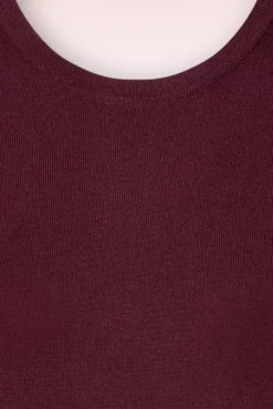 Hot Mak Sweater Kelly Trui In Bordeauxrood