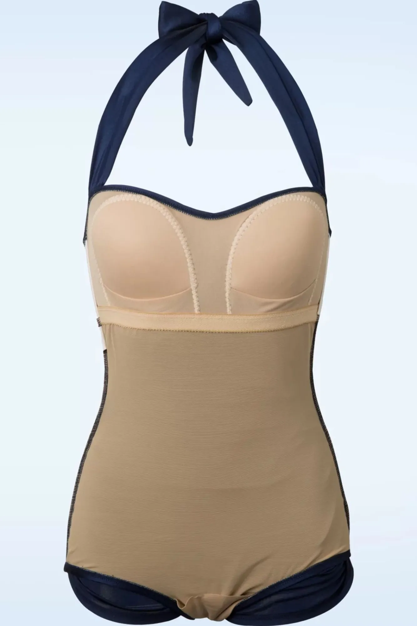 Best Esther Williams Klassiek Jaren Vijftig Eendelig Badpak In Marineblauw