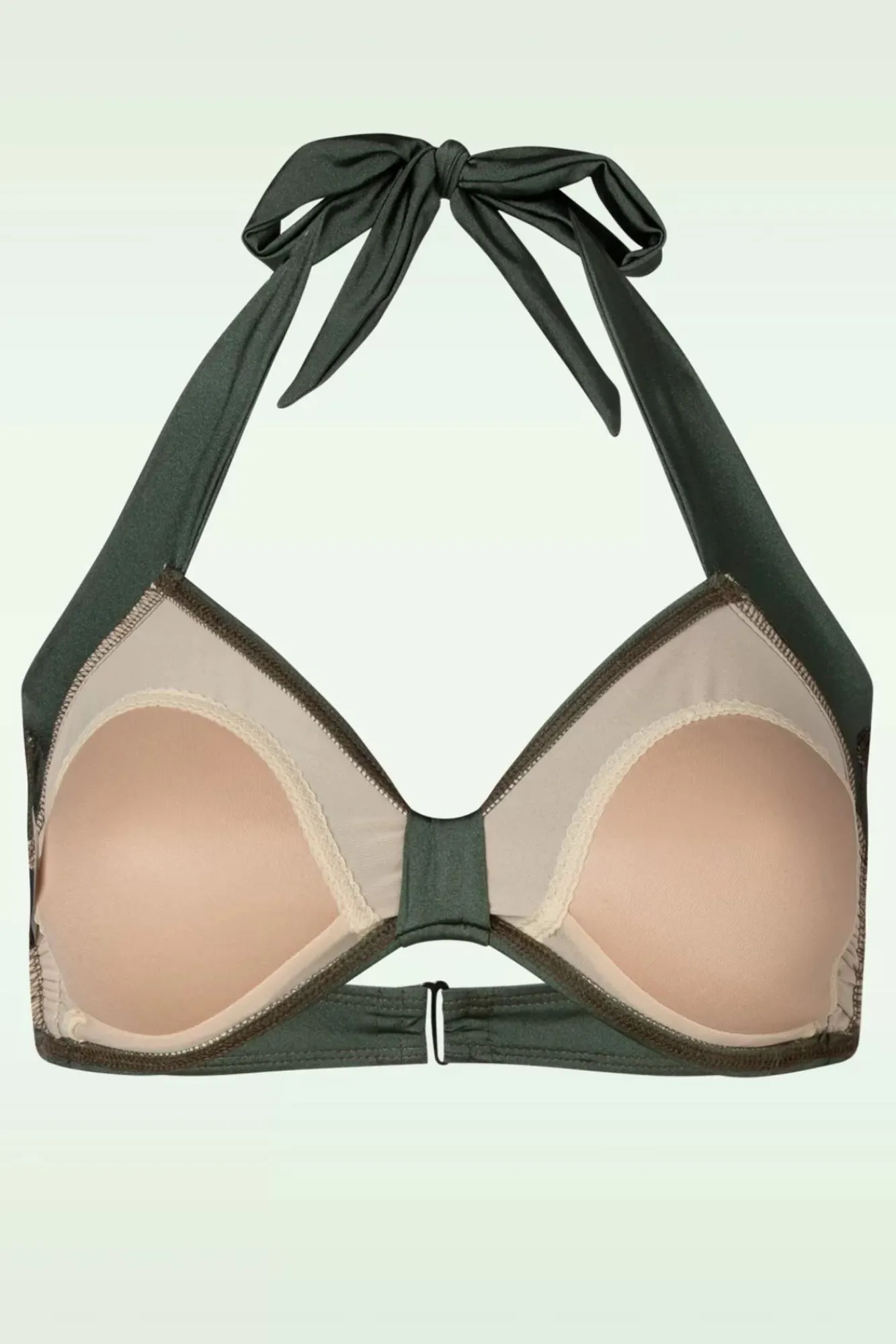 Best Sale Esther Williams Klassieke Bikinitop In Donker Olijfgroen