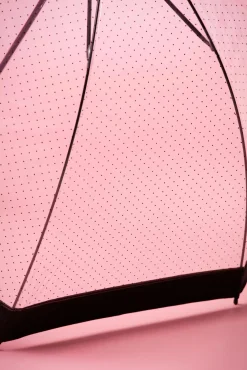 Fashion So Rainy Lady Dot Transparante Koepelparaplu In Zwart