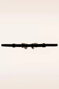 Shop Banned Retro Lana Bow Riem In Zwart