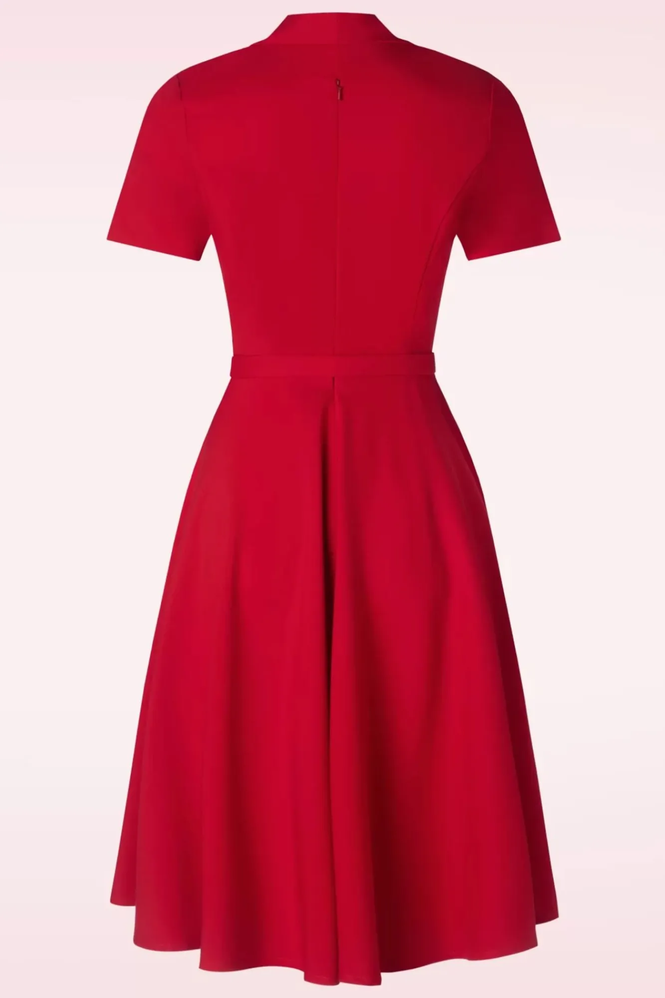 Hot Vintage Diva Laura Lee Swing Jurk In Rood
